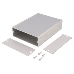 Carcasă aluminiu gri TUF 94x120x32mm | Electronic-mag.ro | Componente Electronice
