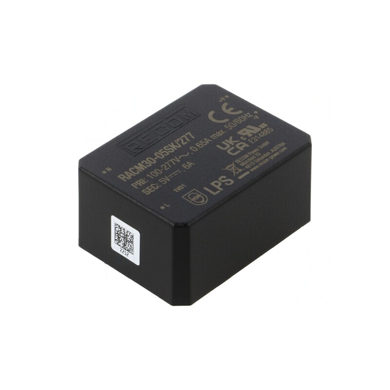Convertor AC/DC 30W 5V 6000mA 86% PCB 4000V | Electronic-mag.ro | Componente Electronice