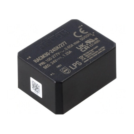 Convertor AC-DC 30W 24V 1250mA | Electronic-mag.ro | Componente Electronice