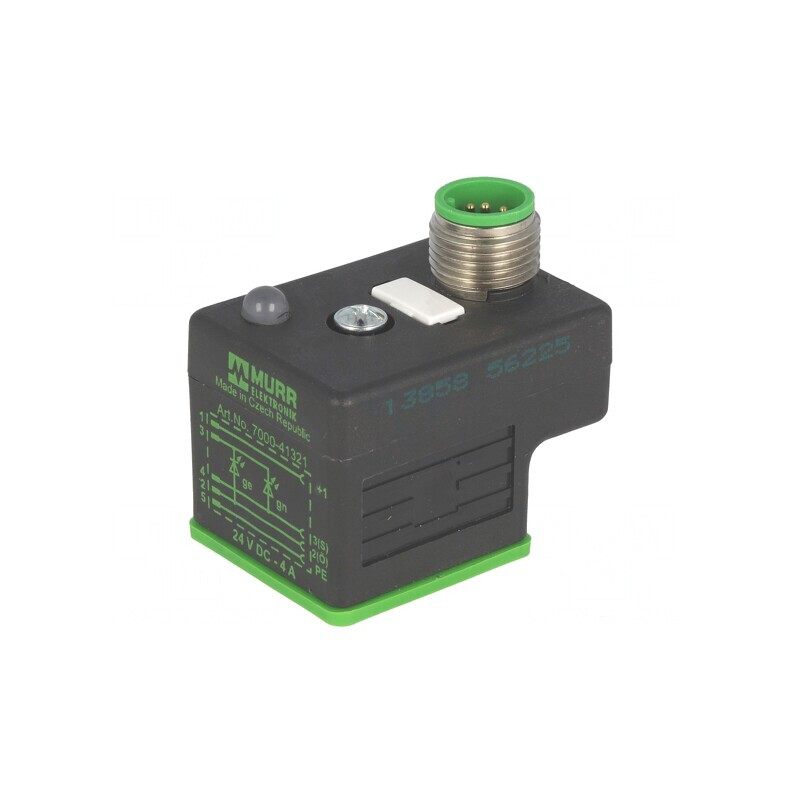 Conector cu Valvă Adaptor Mufă Format A 18mm 4 PIN 24V | Electronic-mag.ro | Componente Electronice
