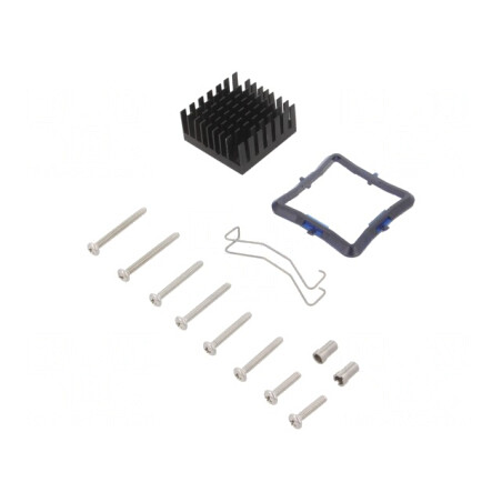 Radiator extrudat cu aripioare negru 31x31x14.5mm | Electronic-mag.ro | Componente Electronice