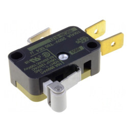 Microîntrerupător SNAP ACTION cu Manetă și Rulou 10A/250VAC | Electronic-mag.ro | Componente Electronice