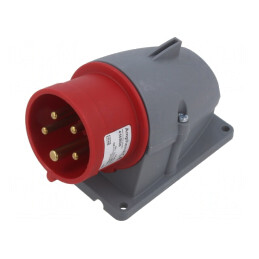 Conector de Alimentare AC Trifazat Soclu în Unghi IP44 | Electronic-mag.ro | Componente Electronice