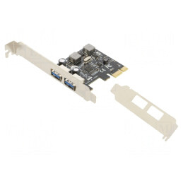 Card Extensie PCIe USB 3.0 x2 5Gbps | Electronic-mag.ro | Componente Electronice