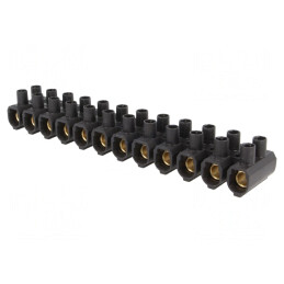 Regletă de conexiuni terminal cu șurub 35mm2 750V 12 piste | Electronic-mag.ro | Componente Electronice