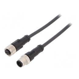Cablu de Conectare M12 1m 250VAC 4A | Electronic-mag.ro | Componente Electronice