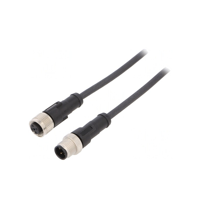 Cablu de Conectare M12 1m 250VAC 4A | Electronic-mag.ro | Componente Electronice