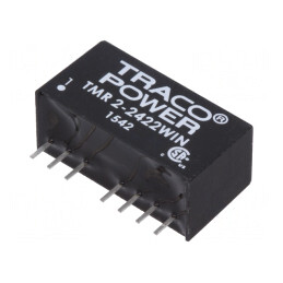 Convertor DC/DC 2W 9-36V la 12V/-12V SIP8 TMR 2-2422WIN | Electronic-mag.ro | Componente Electronice