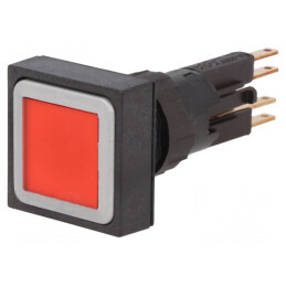 Comutator Push 16mm cu Bec Roșu | Electronic-mag.ro | Componente Electronice