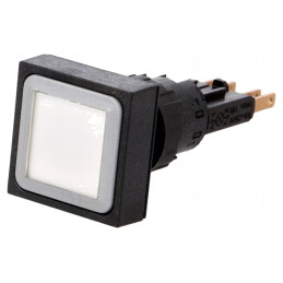 Comutator Apăsare 16mm 1 Poziție Alb Bec | Electronic-mag.ro | Componente Electronice
