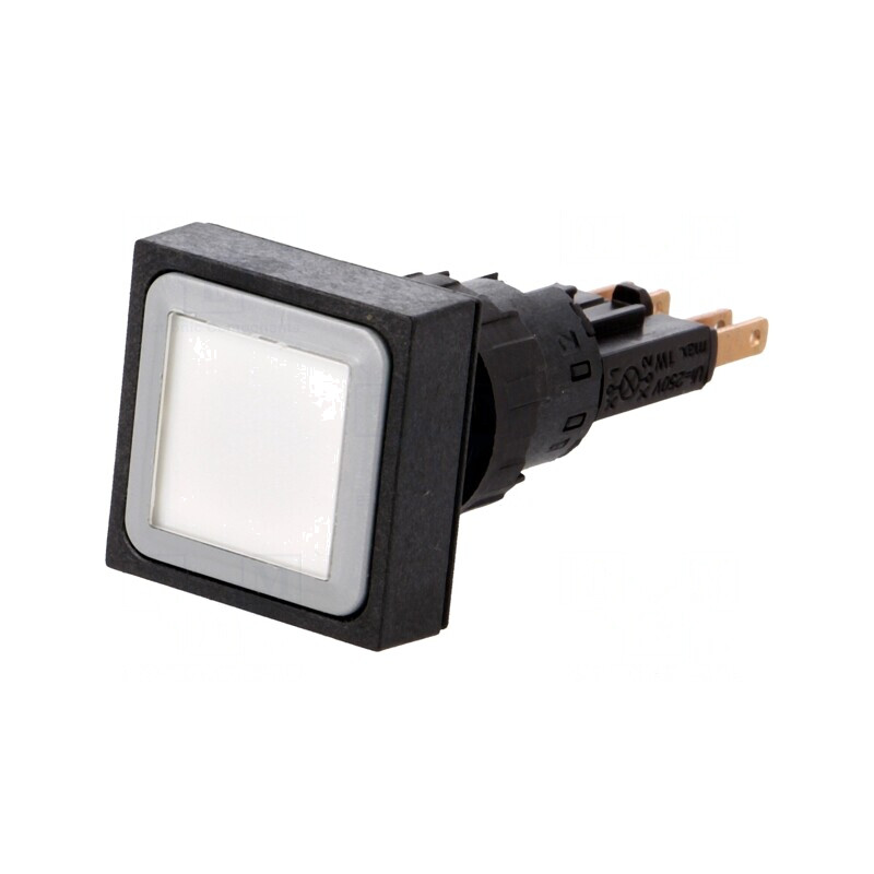 Comutator Apăsare 16mm 1 Poziție Alb Bec | Electronic-mag.ro | Componente Electronice