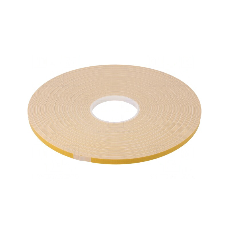 Bandă dublu adezivă acrilică albă 9mm x 50m | Electronic-mag.ro | Componente Electronice