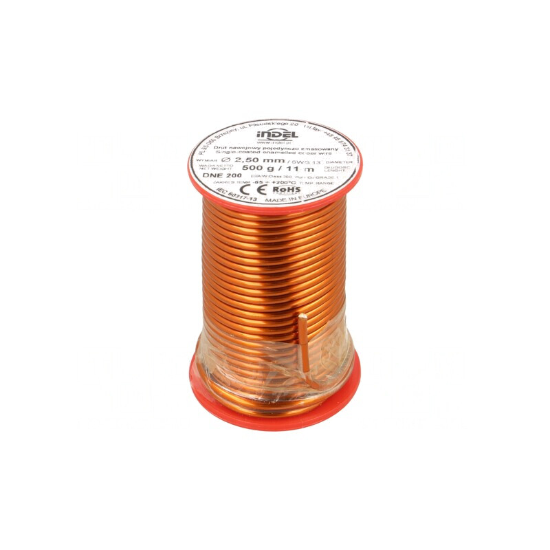 Sârmă Emailată Cupru 2.5mm 0.5kg | Electronic-mag.ro | Componente Electronice Sârmă Emailată Cupru 2.5mm 0.5kg | Electronic-mag.ro | Componente Electronice