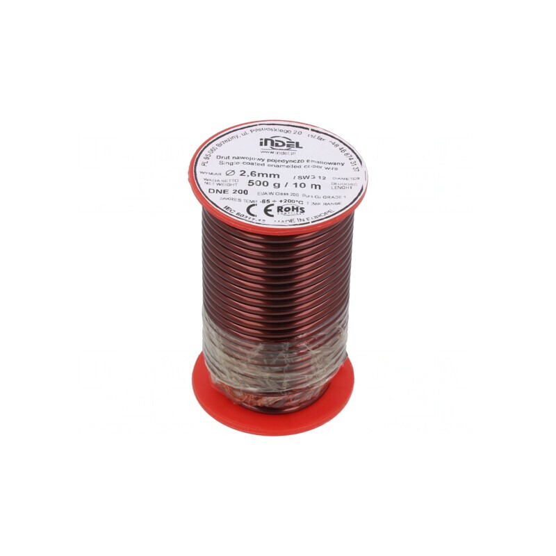 Sârmă Emailată 2,6mm 0,5kg Cu DNE 65-200°C | Electronic-mag.ro | Componente Electronice Sârmă Emailată 2,6mm 0,5kg Cu DNE 65-200°C | Electronic-mag.ro | Componente Electronice