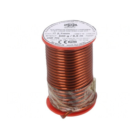 Sârmă emailată 2,7mm 0,5kg Cu 65-200°C | Electronic-mag.ro | Componente Electronice