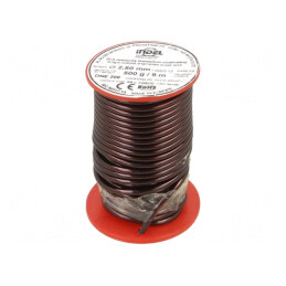 Sârmă Emailată 2,8mm 0,5kg Cu 65-200°C | Electronic-mag.ro | Componente Electronice