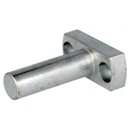 Bază pentru montaj | ştift | D: 12mm | W: 16mm | H: 39mm | oţel | zinc | GN 480-12-39