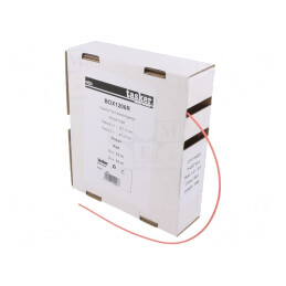 Manşon termocontractabil 1,2mm 10m roşu | Electronic-mag.ro | Componente Electronice