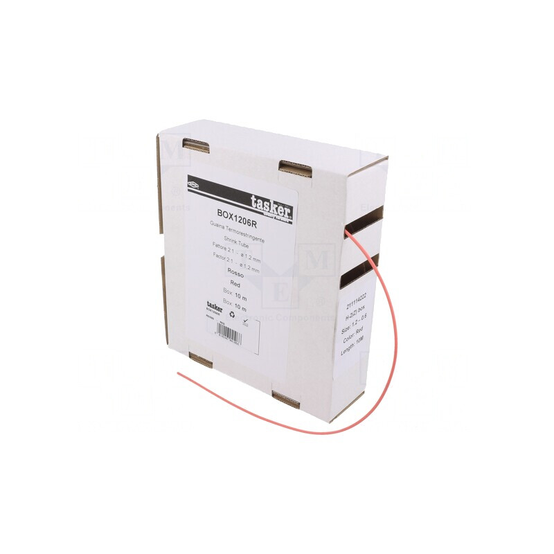 Manşon termocontractabil 1,2mm 10m roşu | Electronic-mag.ro | Componente Electronice