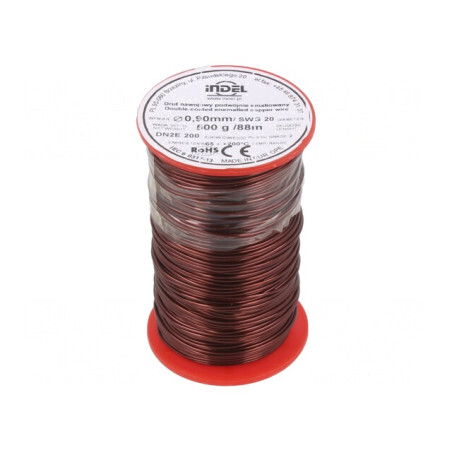 Sârmă emailată dublu 0,9mm 0,5kg Cu 65-200°C | Electronic-mag.ro | Componente Electronice