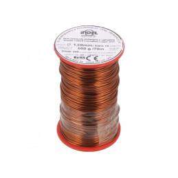 Sârmă dublu emailată 1mm 0,5kg Cu | Electronic-mag.ro | Componente Electronice