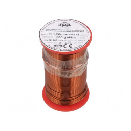 Sârmă emailată dublu 1,2mm 0,5kg Cu | Electronic-mag.ro | Componente Electronice