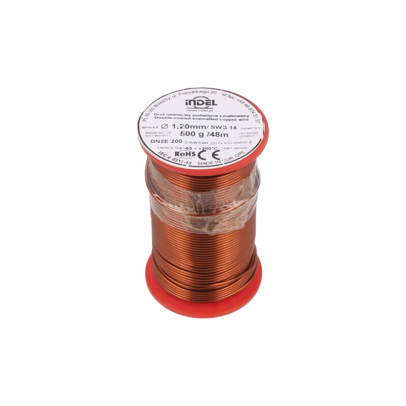 Sârmă emailată dublu 1,2mm 0,5kg Cu | Electronic-mag.ro | Componente Electronice Sârmă emailată dublu 1,2mm 0,5kg Cu | Electronic-mag.ro | Componente Electronice