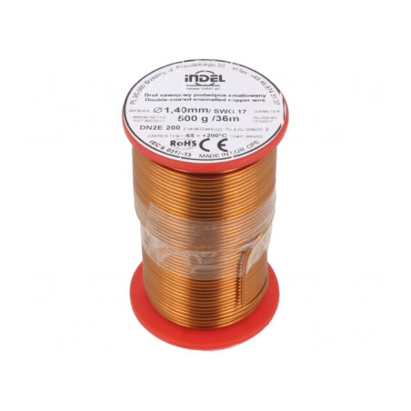 Sârmă Dublu Emailată 1,4mm 0,5kg Cu | Electronic-mag.ro | Componente Electronice