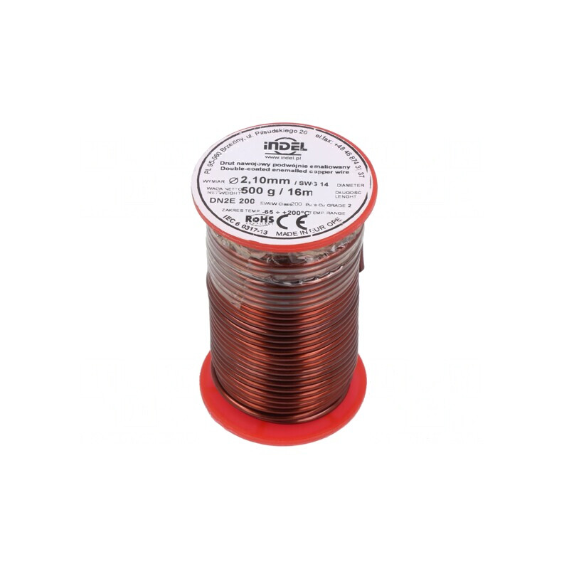 Sârmă emailată dublu 2,1mm 0,5kg Cu | Electronic-mag.ro | Componente Electronice Sârmă emailată dublu 2,1mm 0,5kg Cu | Electronic-mag.ro | Componente Electronice