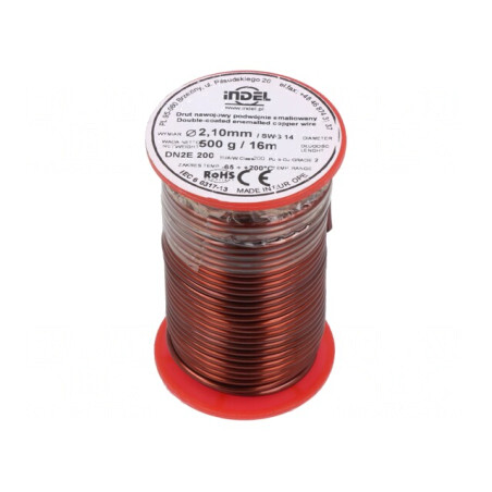 Sârmă emailată dublu 2,1mm 0,5kg Cu | Electronic-mag.ro | Componente Electronice