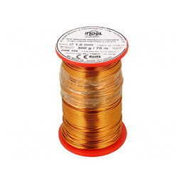 Sârmă Emailată 1mm 0,5kg Cu 65-200°C | Electronic-mag.ro | Componente Electronice