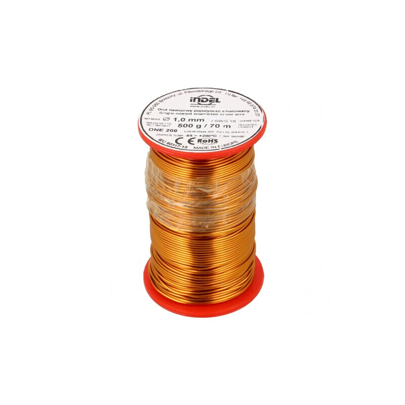 Sârmă Emailată 1mm 0,5kg Cu 65-200°C | Electronic-mag.ro | Componente Electronice