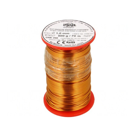 Sârmă Emailată 1mm 0,5kg Cu 65-200°C | Electronic-mag.ro | Componente Electronice