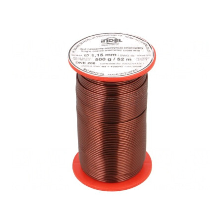 Sârmă Bobină Emailată 1,15mm 0,5kg Cu 65-200°C | Electronic-mag.ro | Componente Electronice