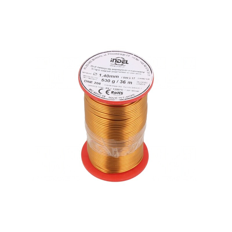 Sârmă emailată 1.4mm 0.5kg Cu 65-200°C | Electronic-mag.ro | Componente Electronice Sârmă emailată 1.4mm 0.5kg Cu 65-200°C | Electronic-mag.ro | Componente Electronice