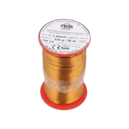 Sârmă emailată 1.4mm 0.5kg Cu 65-200°C | Electronic-mag.ro | Componente Electronice