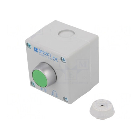 Casetă de comandă SP22 1 Buton IP65 Plastic | Electronic-mag.ro | Componente Electronice