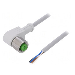 Cablu de conectare M12 4 pini 5m 250VAC PVC | Electronic-mag.ro | Componente Electronice
