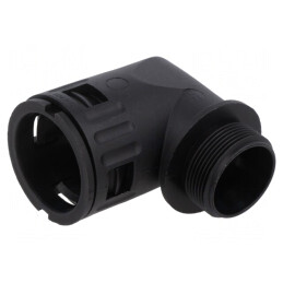 Conectori în unghi 90° cu filet metric, poliamidă 6 | Electronic-mag.ro | Componente Electronice