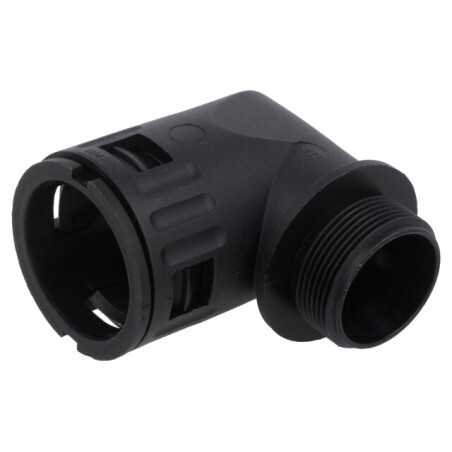 Conectori în unghi 90° cu filet metric, poliamidă 6 | Electronic-mag.ro | Componente Electronice