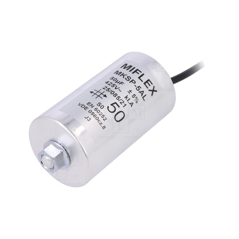 Condensator pentru Motoare 50uF 425VAC ±5% | Electronic-mag.ro | Componente Electronice