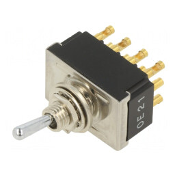 Comutator Basculant 2 Pozitii 4PDT ON-ON 6A 250VAC | Electronic-mag.ro | Componente Electronice