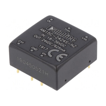 Convertor DC/DC 15W 24V 0.625A | Electronic-mag.ro | Componente Electronice
