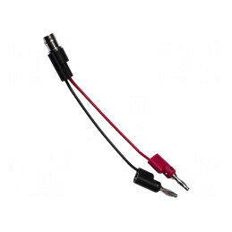Cablu de măsurare BNC la mufă banană 4mm, 300V | Electronic-mag.ro | Componente Electronice