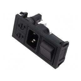 Conector Alimentare AC 10A 250V IEC 60320 | Electronic-mag.ro | Componente Electronice
