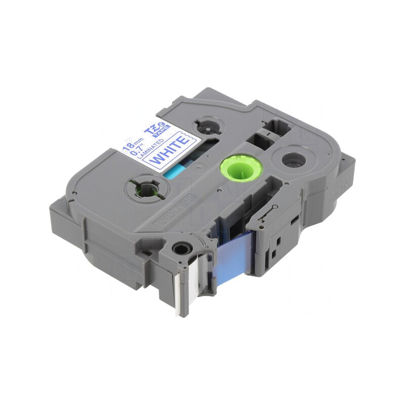 Bandă Albă 18mm x 8m cu Caracter Albastru | Electronic-mag.ro | Componente Electronice