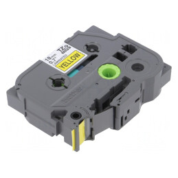 Bandă Galbenă 18mm x 8m Culoare Negru TZE-641 | Electronic-mag.ro | Componente Electronice