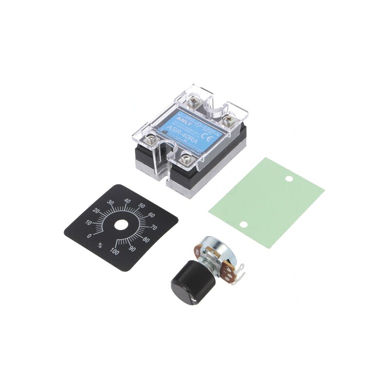 Releu Semiconductor 40A 1-Fazat ASR-40RA | Electronic-mag.ro | Componente Electronice