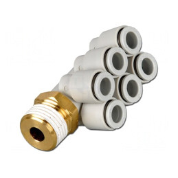 Racord Push-In 90° 1-10bar -5-60°C KQ2ZT06-03AS | Electronic-mag.ro | Componente Electronice
