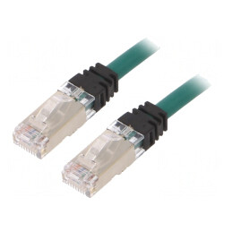Cablu Patch S/FTP TX6A 10Gig LSZH Verde 1m 26AWG | Electronic-mag.ro | Componente Electronice